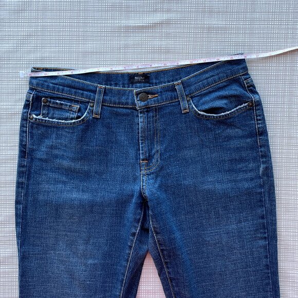 VINTAGE Y2k Denim Flared Denim Jeans Size 10 Distressed Mossimo Stretch … - Picture 11 of 17